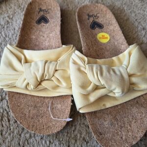 Reef Yellow Knot Slide Sandals